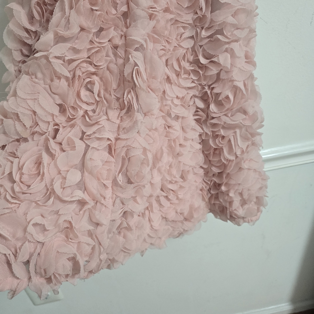 Aidan Mattox Rosette pink cocktail dress Size S - Picture 7 of 11